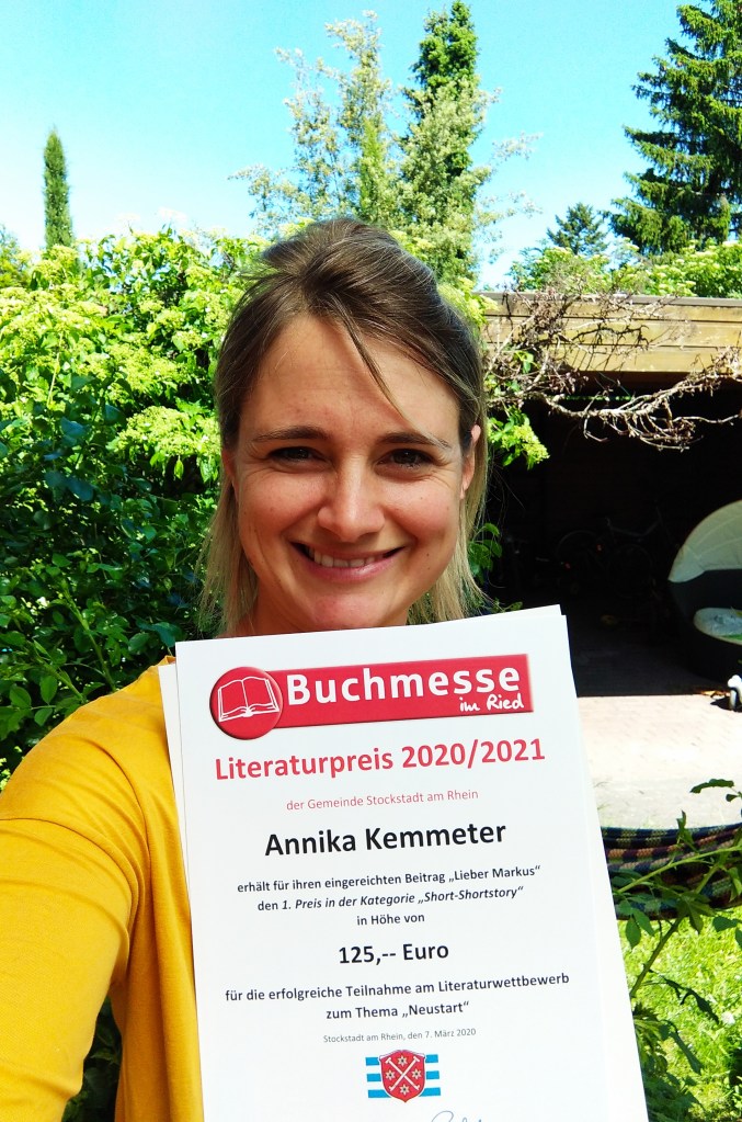 Annika Kemmeter Literaturwettbewerb 1. Platz